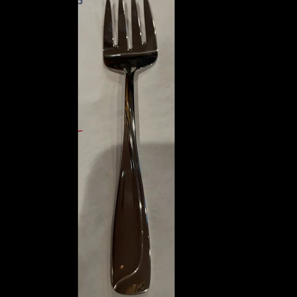Pfaltzgraff Echo NEW Flatware Cold Meat Fork and master butter knifed 2 pc